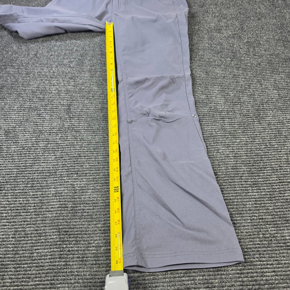 Prana Halle Hiking Pants Womens 4 Gray Roll-Up Articulated Knee Stretch Trail - Picture 9 of 15